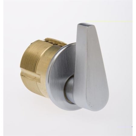 Heat Wave 1 in. ADA Turn Knob Mortise Cylinder with Adams Rite Cam; Satin Chrome HE1629283